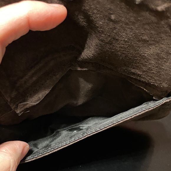 Suede vintage Men's or women’s Pouch - Brown - Picture 6 of 12